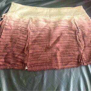 Small Bebe skirt, ruffled, ombré look